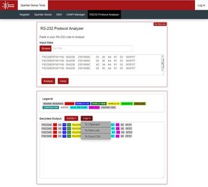 Spartan Sense Tools Analyzer - Analyze, Sort, Export, Share ECU RS232 data